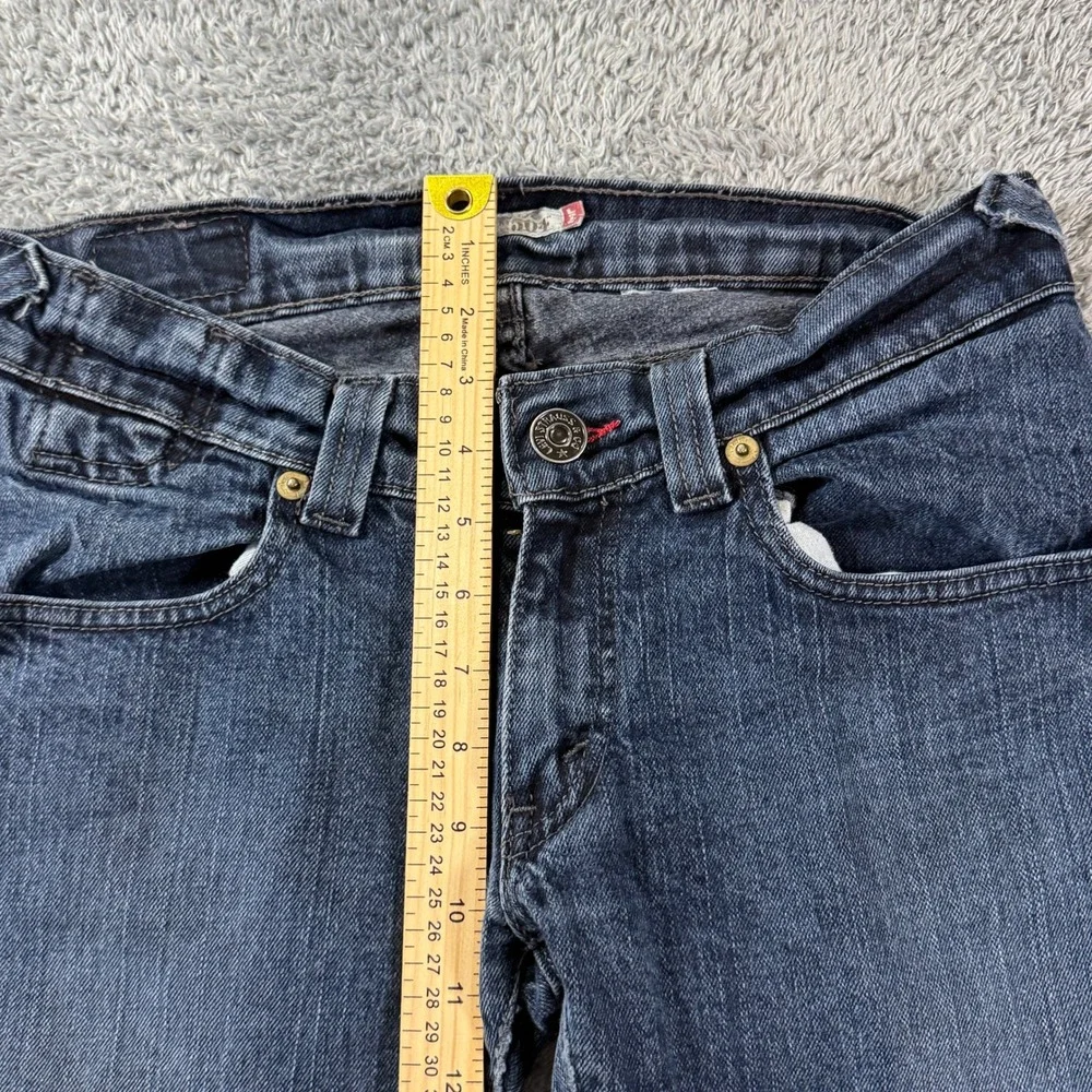 Levis 504 Slouch Skinny Jeans 28x31 Dark Wash Blue Low Rise Denim BC001875